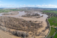 Cauce de alivio en Alcalá de Ebro, Zaragoza.
