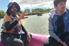 2024 Descenso interpretativo de Remolinos a Cabañas de Ebro (Zaragoza) con estudiantes de Periodismo de las Universidades de Zaragoza y San Jorge