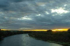 Caer del atardecer en la Alfranca obra de José Rodríguez