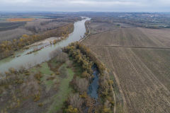 Vista previa al comienzo de las obras desde aguas arriba