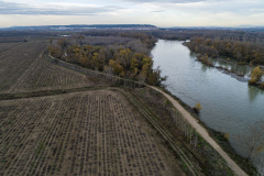 Vista previa al comienzo de las obras - zona  de retranqueo de la defensa