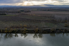 Vista previa al comienzo de las obras - zona de retranqueo de la defensa