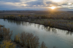 Vista de la zona de actuación desde la orilla contraria