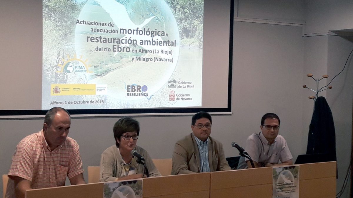 Reunión en Alfaro presentando el proyecto restauración Ebro en Milagro y Alfaro