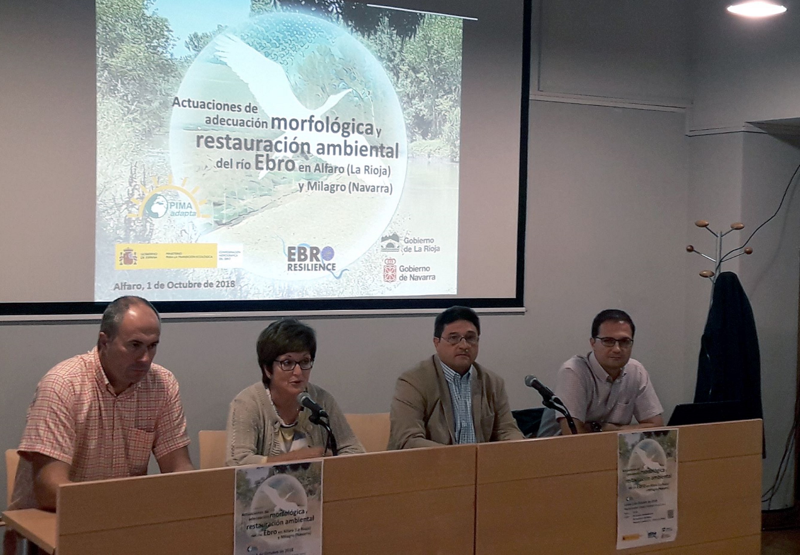 Reunión en Alfaro presentando el proyecto restauración Ebro en Milagro y Alfaro