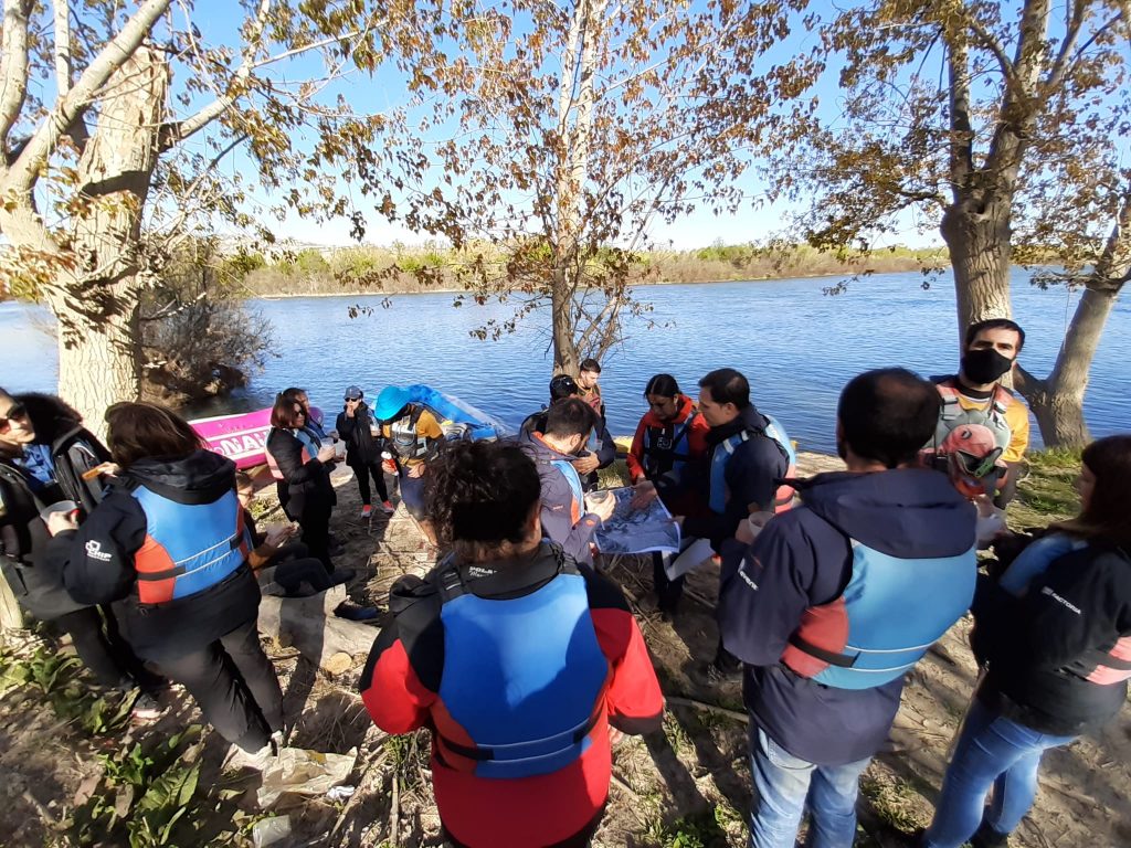 Durante la parada de descanso se llevó a cabo una interesante dinámica de grupo