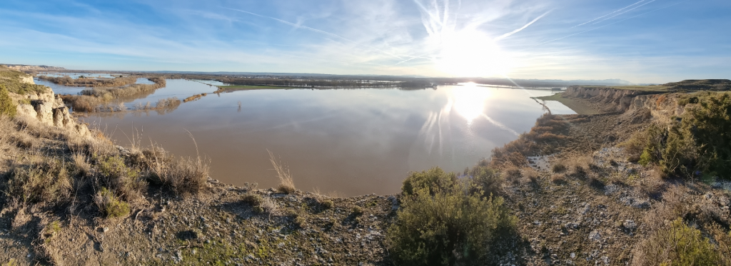 Área de inundabilidad temporal de La Mejana de la Cruz en funcionamiento