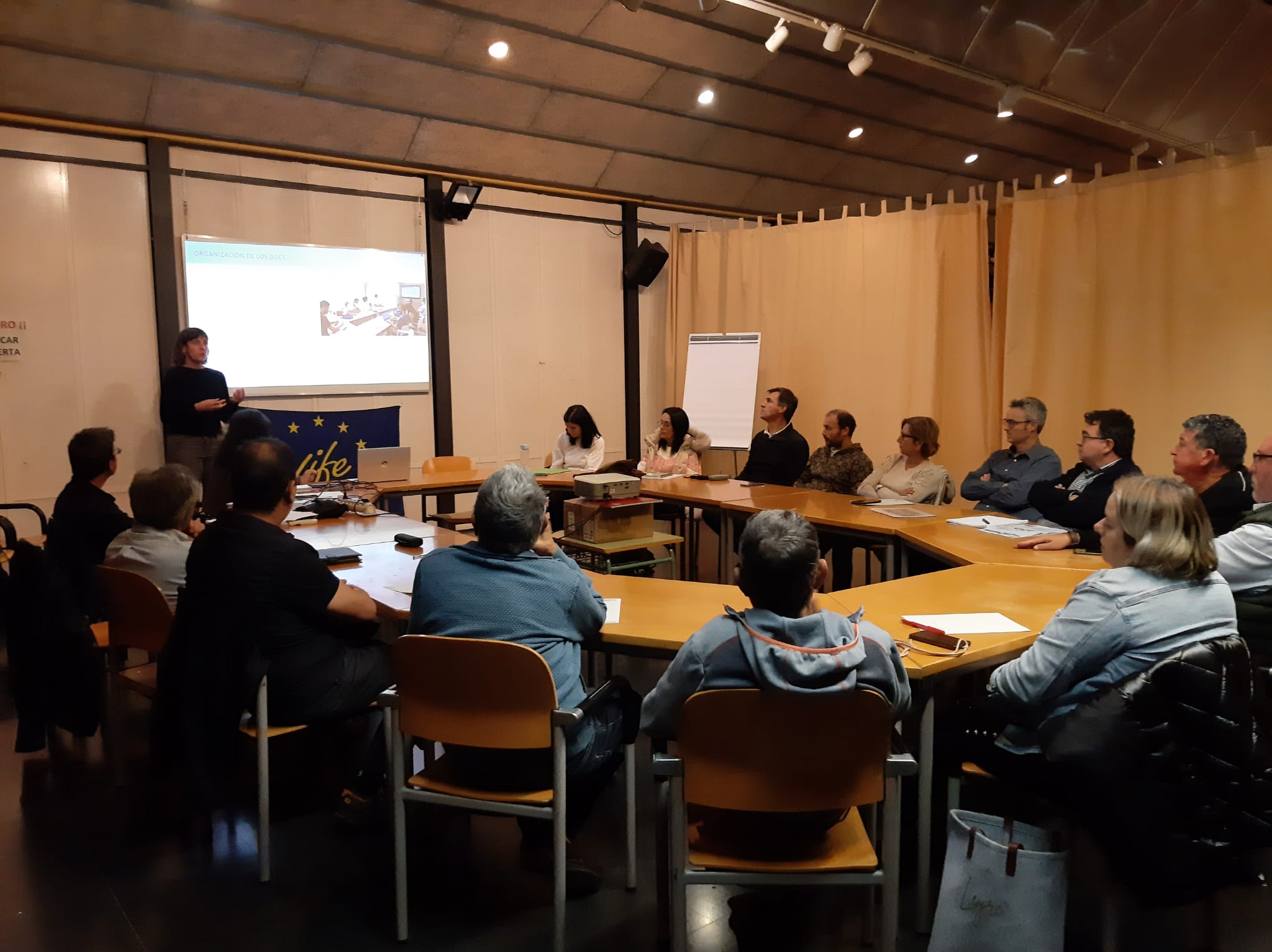 Grupos de co-creación de Mitigación y Adaptación y de Naturaleza y Biodiversidad en la casa de cultura de Castejón (Navarra) 