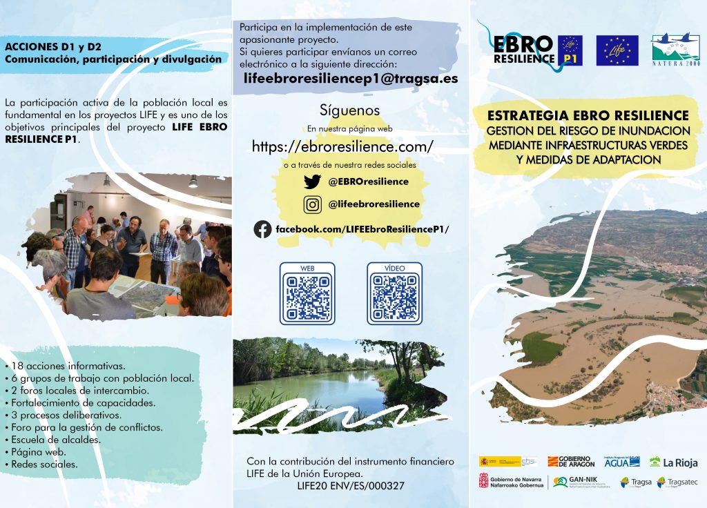Folleto general del Proyecto LIFE EBRO RESILIENCE P1