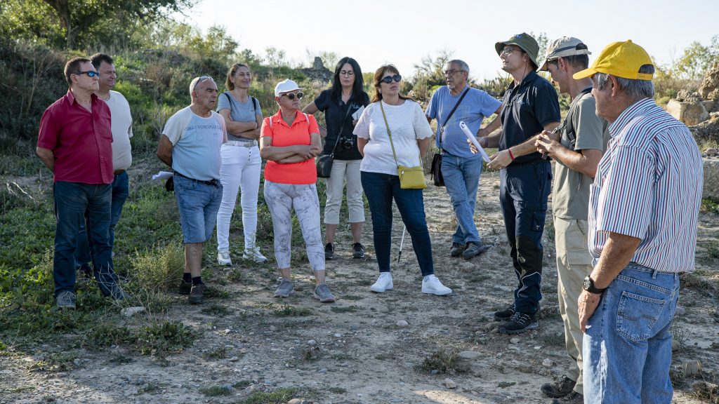 Visita divulgativa al meandro de El Señorío, Castejón, Navarra.