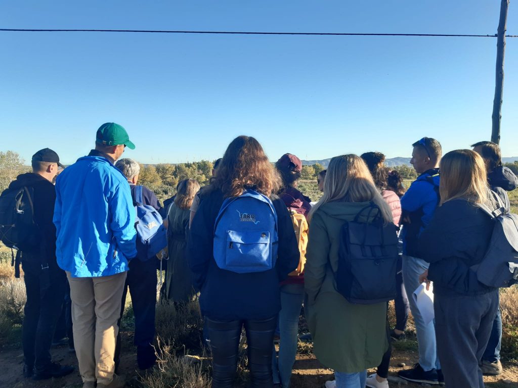 Visita delegación Gobierno de Polonia. Meandro de El Señorío, Castejón, Navarra