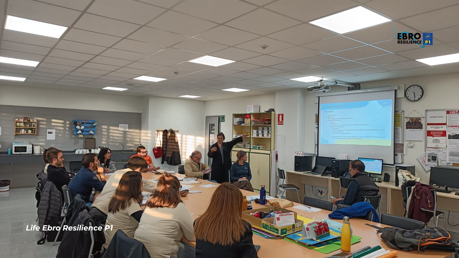 The LIFE Ebro Resilience Project works with the education sector in the intervention areas.