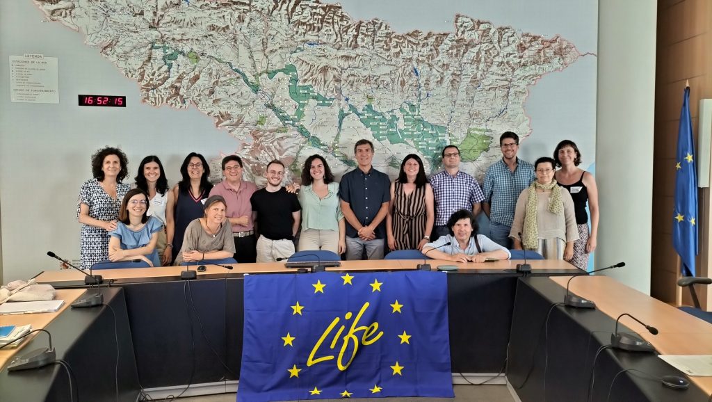 Foto de grupo de parte del equipo técnico y de participación del proyecto LIFE