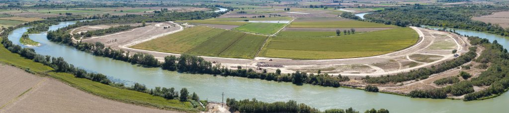 Retranqueo de defensa en el Meandro de Aguilar
