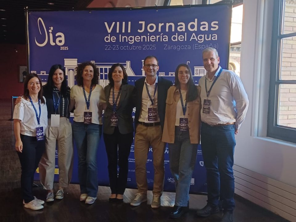 Equipo técnico LIFE Ebro Resilience P1 asistente a la Jornada de Ingeniería del Agua