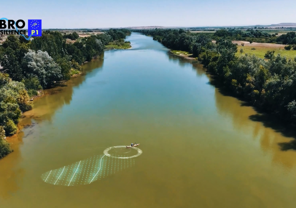 Batimetría del tramo medio del Ebro