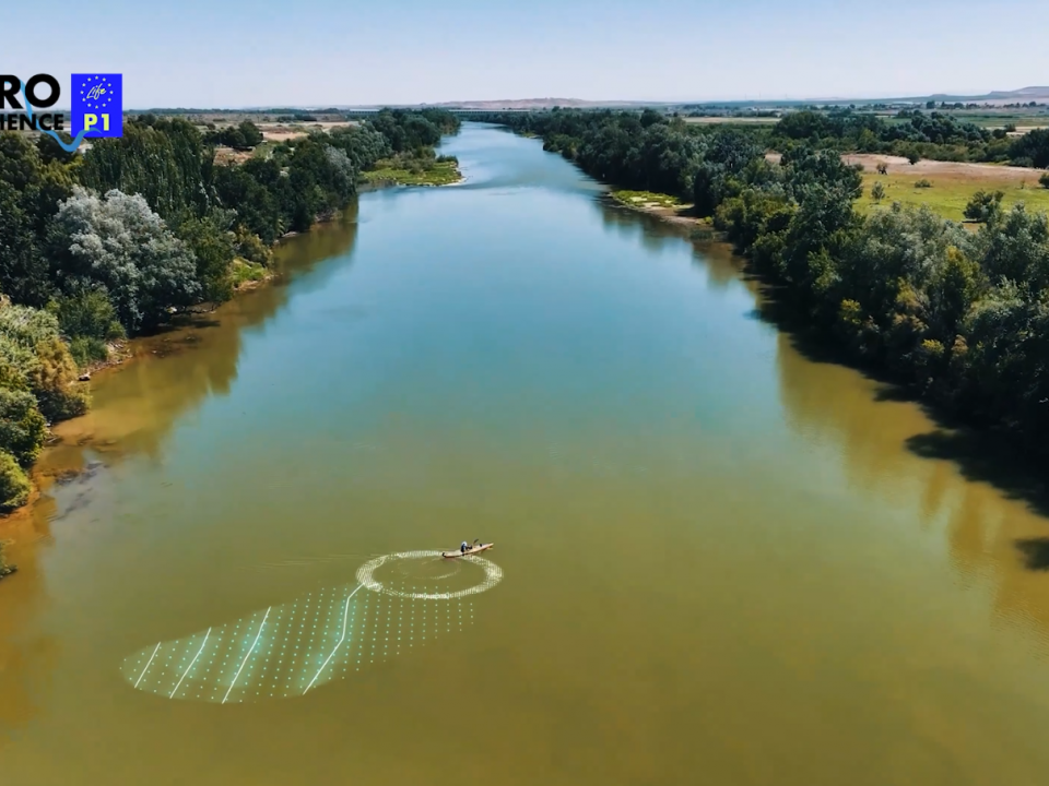 Batimetría del tramo medio del Ebro