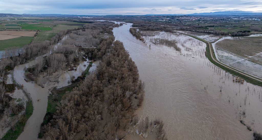 Paraje de La Nava (Alfaro), espacio fluvial recuperado. Imagen del 15 de febrero de 2026