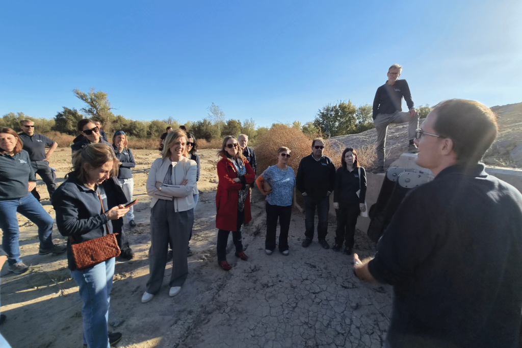 Visita directora CINEA a tramo Osera de Ebro - Fuentes de Ebro