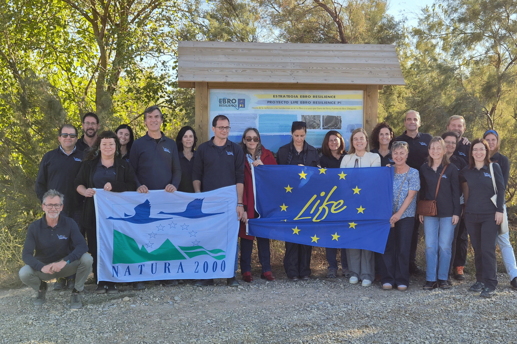 Visita directora CINEA grupo bandera en Meandro de Aguilar