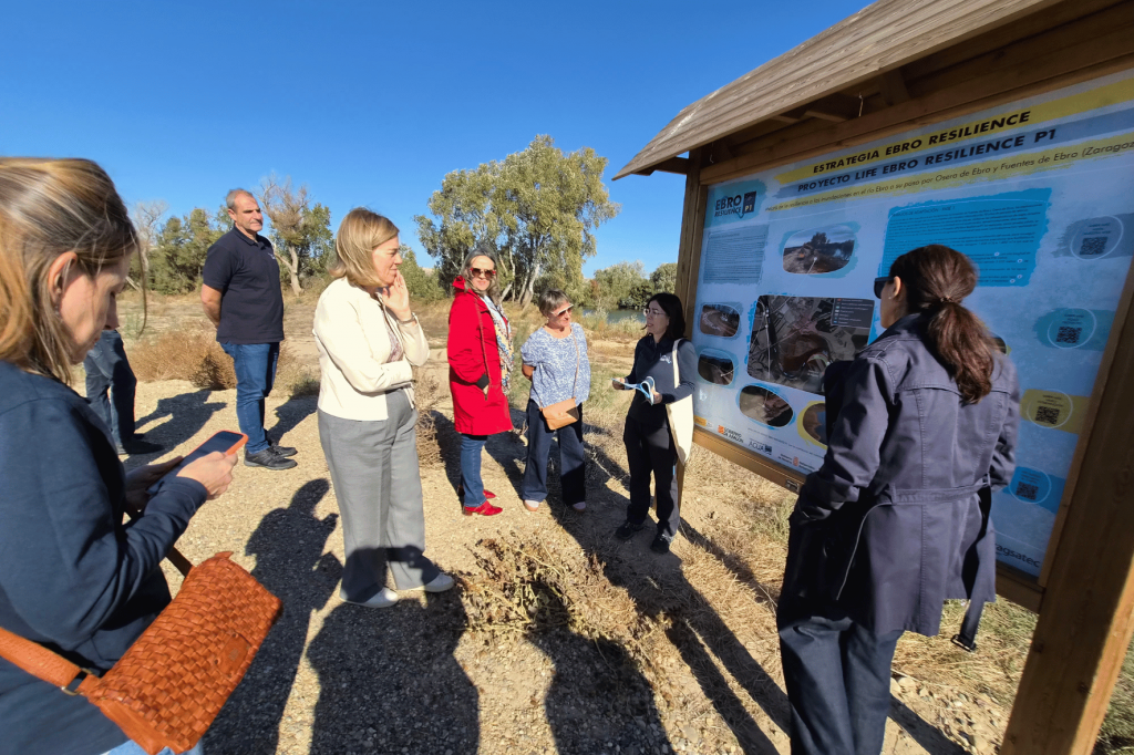 Visita directora CINEA a tramo Osera de Ebro - Fuentes de Ebro