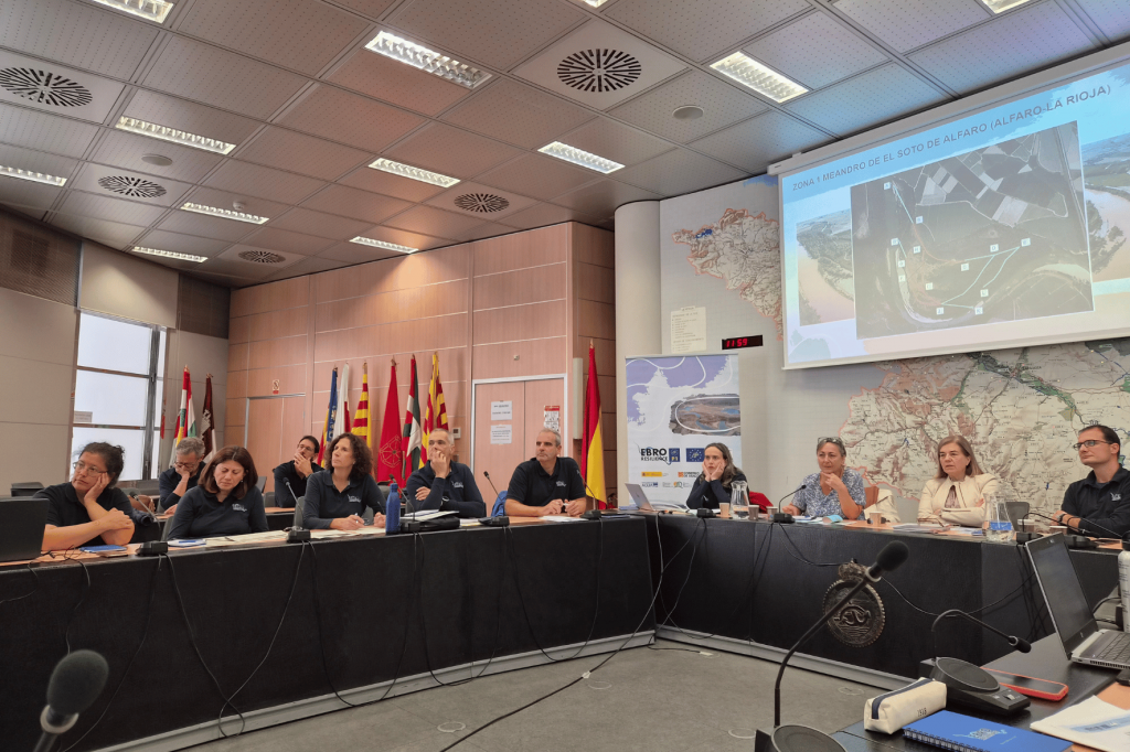 Reunión con directora CINEA en la sede de la CHE grupo técnico