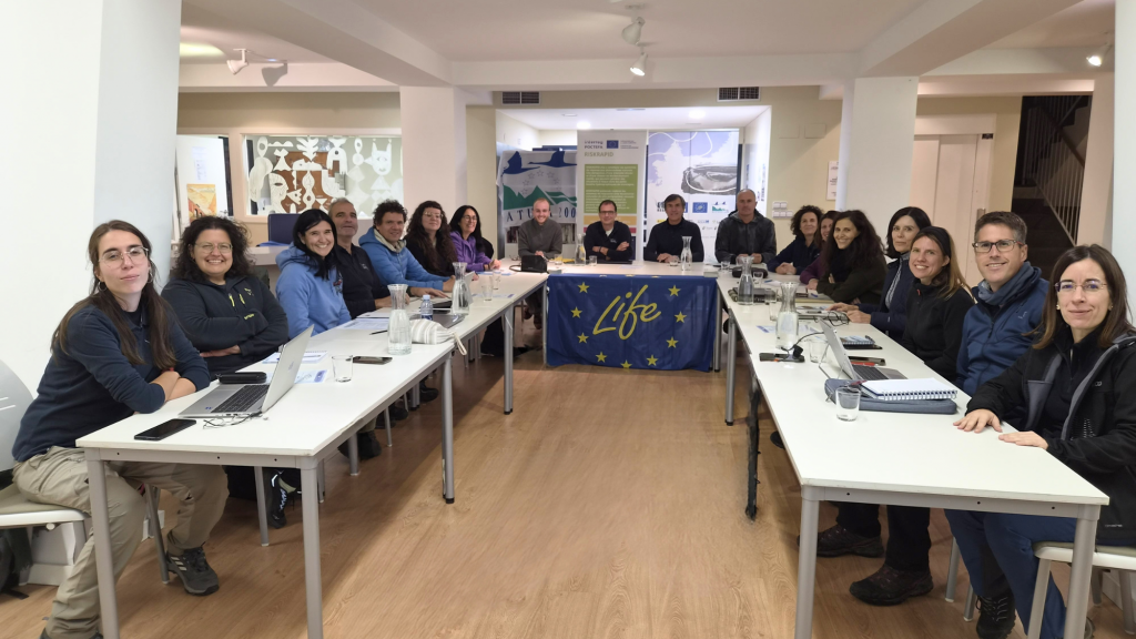 Equipo técnico LIFE Ebro Resilience P1 durante la reunión de los grupos de trabajo
